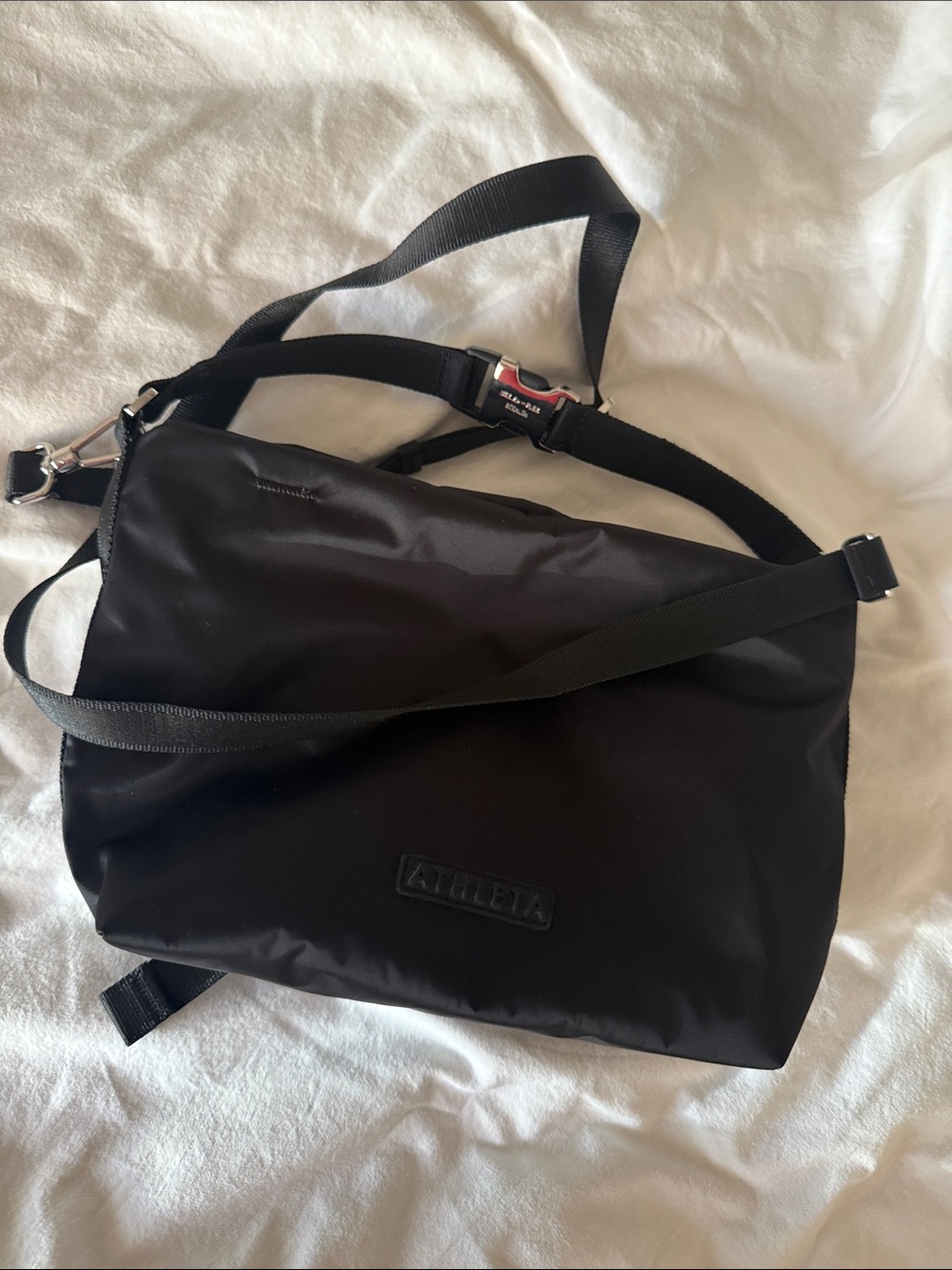 Athleta Simone Biles Satin Bucket Bag Crossbody